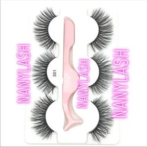 🔥🔥1 Packaged with 3 Faux Lashes , Tweezers🔥🔥